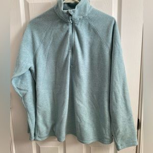 Eddie Bauer Baby Blue 1/4 zip up Sweater Size Large